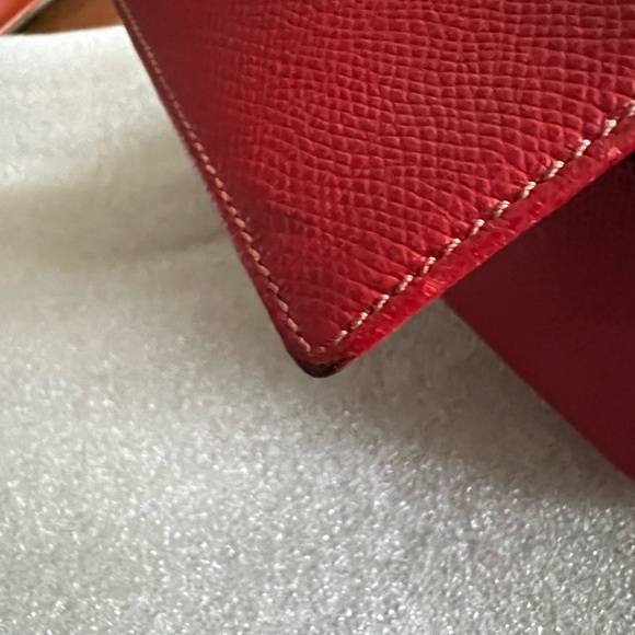 Loewe Red Calfskin Women’s Long Bifold Wallet - Picture 11 of 14